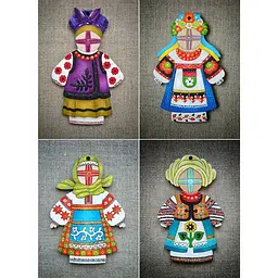 Набор фигурок для раскрашивания и украшения "Кукла-мотанка" Motanka-Doll8, 8 штук - миниатюра 9