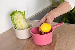 Ківш пластиковий 1 літр ручкою, Kitchette Рожевий 83787 - мініатюра 8