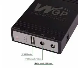 Джерело безперебійного живлення Xoko WGP 8800mAh 5-12V (XK-WGP-8800) Чорний - мініатюра 4