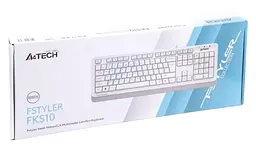 Клавіатура FKS10 "Fstyler", White/Grey A4Tech teh0020596 - мініатюра 4