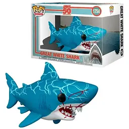 Колекційна  фігурка   Funko Pop Фанко Поп Щелепи Акула людожер Jaws  Велика біла Акула 15см FP Movies J 1754