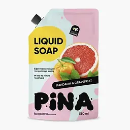 Мило рідке PINA 550мл дой-пак Mandarin and grapefruit