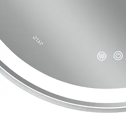 Дзеркало Qtap Gemini 800x700 з LED-підсвічуванням Touch, з антизапотіванням, з димером температури кольору (3000-6500K) Reverse QT2578R8071W - мініатюра 9