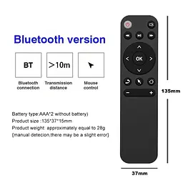 Пульт для проектора або медіаплеєра з Bluetooth 5.2 та функцією навчання ІЧ - мініатюра 6