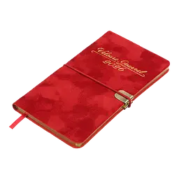 Щотижневик датований Buromax Velour 2026 85 x 153 мм штучна шкіра червоний (BM.2891-05) - мініатюра 2