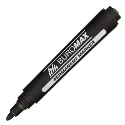 Маркер Buromax Permanent "JOBMAX", round tip, black (BM.8700-01) - мініатюра 2