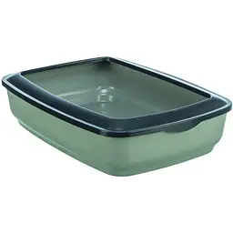 Туалет Trixie Mio для кошенят з бортами пластиковий прозорий 38 x 12 x 50 см - мініатюра 3