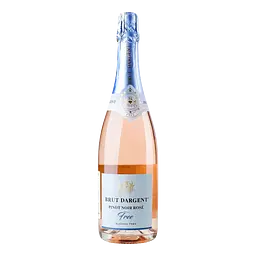 Вино безалкогольне ігристе Brut Dargent Pinot Noir Free рожеве сухе 0.75 л