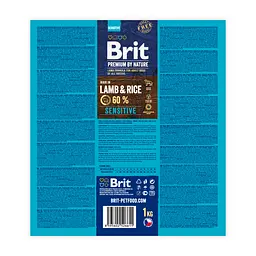 Сухий корм для собак з чутливим травленням Brit Premium Dog Sensitive Lamb, з ягням, 1 кг - мініатюра 3