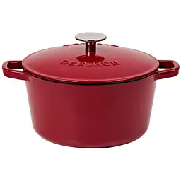 Каструля Gerlach чавунна 21 см 3 л Natur Iron бордова kuh0013321