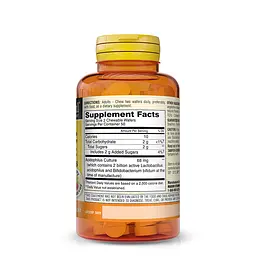Пробіотики і пребіотики Mason Natural Probiotic Acidophilus with Bifidus 2 Billion CFU, 100 жувальних таблеток - мініатюра 2