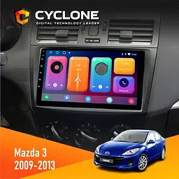 Штатна магнітола Mazda 3 2009-2013 Cyclone C9-001 2x32 CPL Cyclone (НФ-00002445)