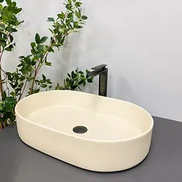 Умивальник VBI Verona 70 beige matt накладний VBI-011306 - мініатюра 1