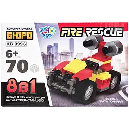 Дитячий конструктор Пожежна служба порятунку Fire Rescue Limo Toy KB 099G 70 деталей