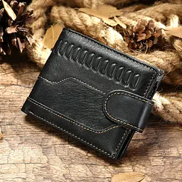 Чоловічий шкіряний гаманець Vintage 9,5х11х2 см acs0015161 - мініатюра 4