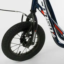 Дитячий самокат Corso 40х15х83-95 см Чорний 000231506 - мініатюра 3