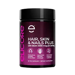 Комплекс для волосся, шкіри та нігтів Elicore Labs Hair, Skin & Nails Plus, 60 вегакапсул