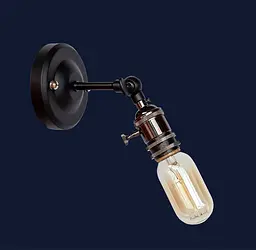 Бра настінне E27 Levistella 752WB1504-1, 60W, чорний метал, сучасний стиль для дому - мініатюра 2