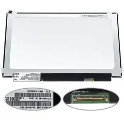 Матриця 15.6 NV156QUM-N43 (3840*2160 40pin(eDP IPS 300cd/m2 кольоропередача: 100%RGB) LED SLIM(горизонтальні вушки) матова