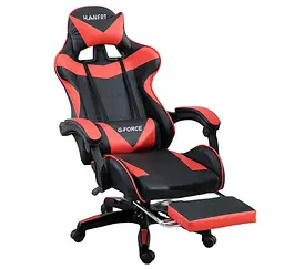 Крісло геймерське Hanert G-Force з підставкою для ніг Black/Red - мініатюра 3