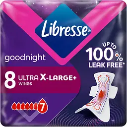 Прокладки гігієнічні Libresse Ultra Goodnight X-Large 8 шт.