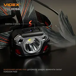 Налобний світлодіодний ліхтарик Videx 1400Lm 6500K (VLF-H056) - мініатюра 11