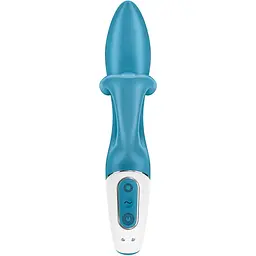 Вібратор-кролик із потрійним відростком Satisfyer Embrace me Turquoise - мініатюра 5
