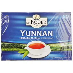 Чай черный Sir Roger Yunnan 136 г (80 шт. по 1.7 г) (895582)