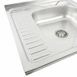Кухонна мийка з нержавіючої сталі Platinum декор 6060 R (0,7/160 мм), Decor - мініатюра 4
