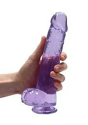 Фалоімітатор - Realrock Dildo 9" Purple - мініатюра 2