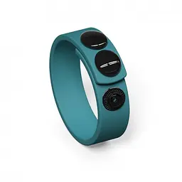 Ерекційне кільце на кнопках, що регулюється Love To Love Hero Ring Black Onyx, 3-6 см (бірюзове)