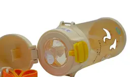 Пляшка для води Casno 690 мл KXN-1219 Помаранчева (Гуси) з соломинкою (KXN-1219_Orange) - мініатюра 8