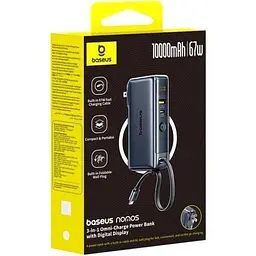 Зовнішній акб Baseus Nomos NT11 Omni Charge 10000mAh 67W P10078807123-00 - мініатюра 7