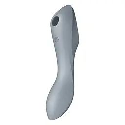Вібратор Satisfyer Curvy Trinity 3 Вакуумний та стимулятор для точки G, 17.5х5.3 см сірий - мініатюра 2
