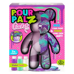 Набір для творчості ToyMonster Pour Palz Флюїд Арт Ведмедик Фіолетовий вайб S4 В'язані дива (FC-G0004C) - мініатюра 3