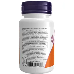 Коензим Q10 з Вітаміном Е Now Foods 50 мг 100 капсул - мініатюра 3