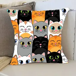 Подушка 3D Чарівні котики 2892_E 13252 50х50 см