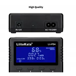 Зарядний пристрій для батарей 4 каналу з екраном LiitoKala Lii-PD4 - мініатюра 3