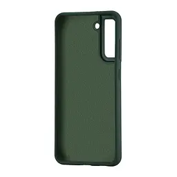 Чохол Silicone Case Samsung S21 FE (G990) Dark Green - мініатюра 2