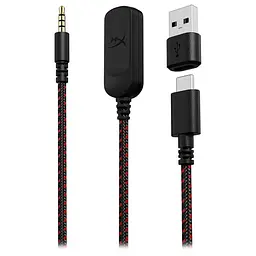 Навушники HyperX гарнітура ігрова геймерські Cloud III 3.5 mm (727A9AA) чорні червоні - мініатюра 3