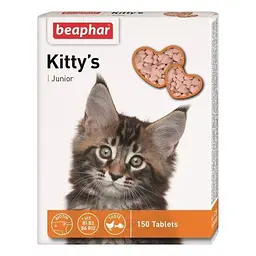 Кормова добавка для кошенят з біотином Beaphar Kitty's Junior 150 табл