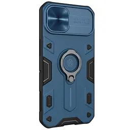 TPU+PC чохол Nillkin CamShield Armor no logo (шторка на камеру) для Apple iPhone 13 Pro Max (6.7) Синій - мініатюра 4