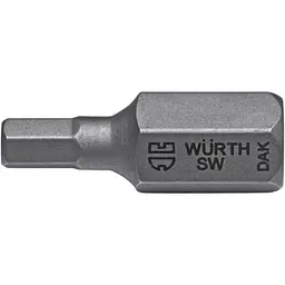 Біта Біта Wurth з внутрішнім шестигранником SW5 L30 мм (0614788305)