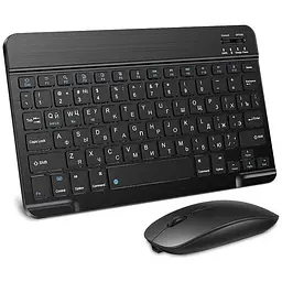 Клавіатура з мишкою Keyboard set AND 5370 для планшета телефону Bluetooth iPad iPhone Android Type-C Чорний