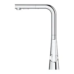 Змішувач для кухні з висувним виливом Grohe Zedra 32553002, Хром - мініатюра 4