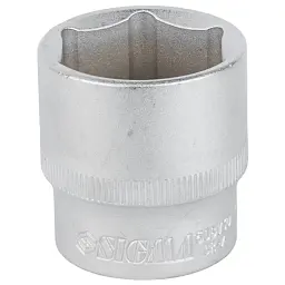 Торцева головка Sigma шестигранна коротка 1/2" 30мм CrV mid (6071301) - мініатюра 2