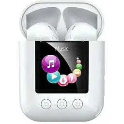Бездротові навушники Remax Digital Player TWS-19, BT5.0, IPX4, 50mAh, 700mAh, 3-4.5h, white