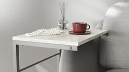Столик Террі Ferrum-decor 650x440x330 Сірий метал ДСП Бетон 16 мм (FRD-104668) - мініатюра 5