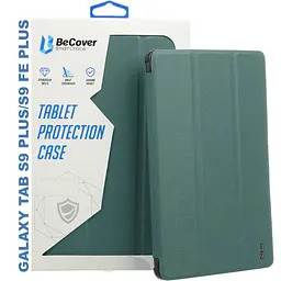Чохол до планшета BeCover Smart Case Samsung Tab S9 Plus (SM-X810/SM-X816)/S9 FE Plus (SM-X610/SM-X616) 12.4" Dark Green (710323) - мініатюра 2