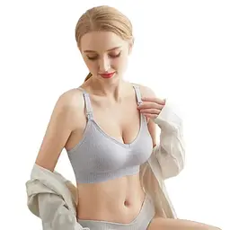 Бюстгальтер топ без кісточки для вагітних та годування розмір 85BC Mothercare 2033 Сірий - мініатюра 5